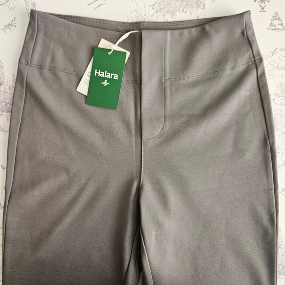 NWT!!! Halara High Waisted Flare Leggings Pants Gray Size S Rayon Blend - Picture 2 of 8